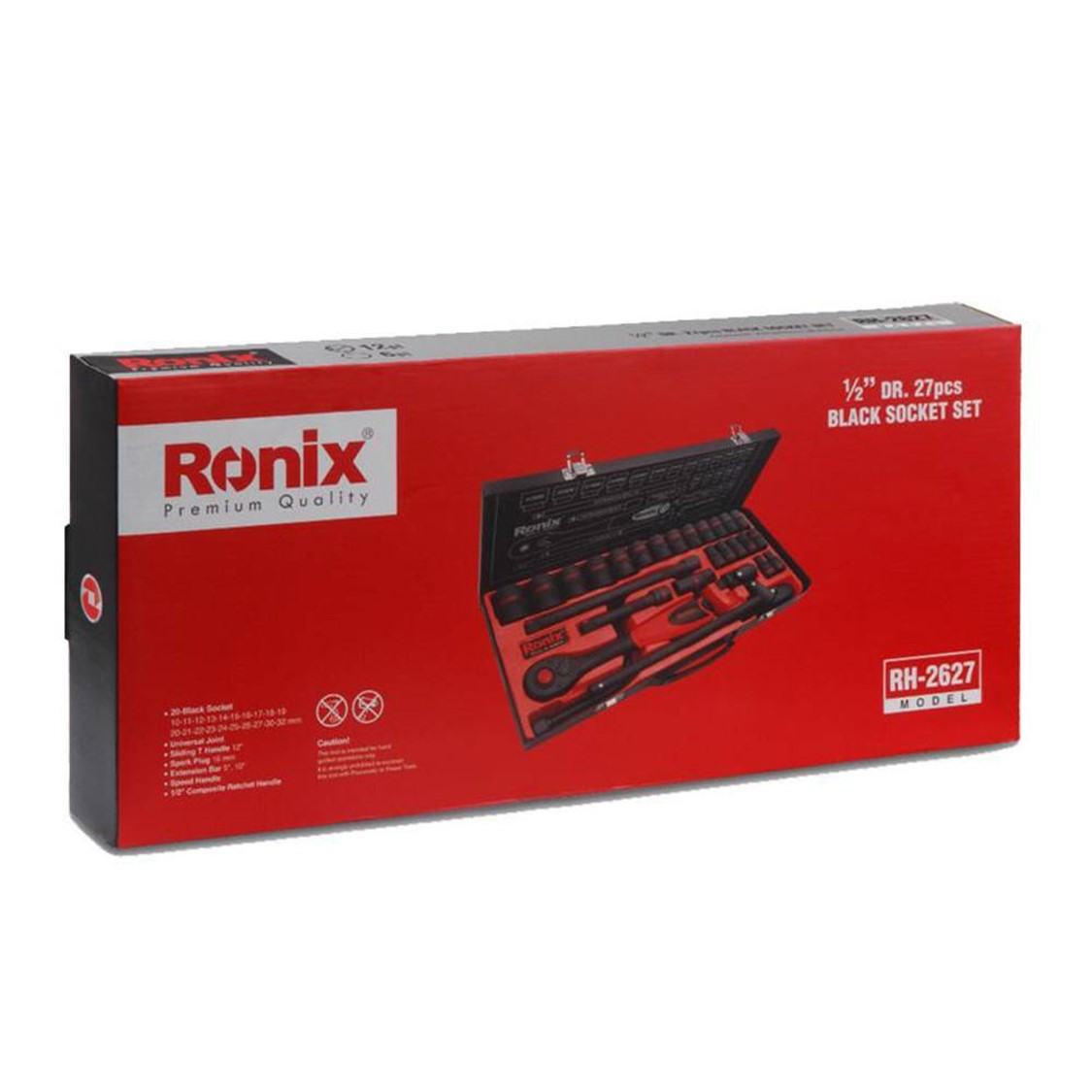 مجموعه 27 عددی آچار بکس و سری بکس رونیکس مدل RH-2627